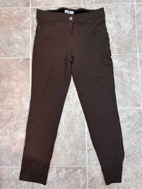 89th & Madison Brown Stretch Pants